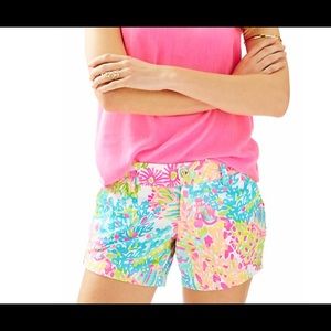 Lilly Pulitzer lovers coral Annabelle shorts