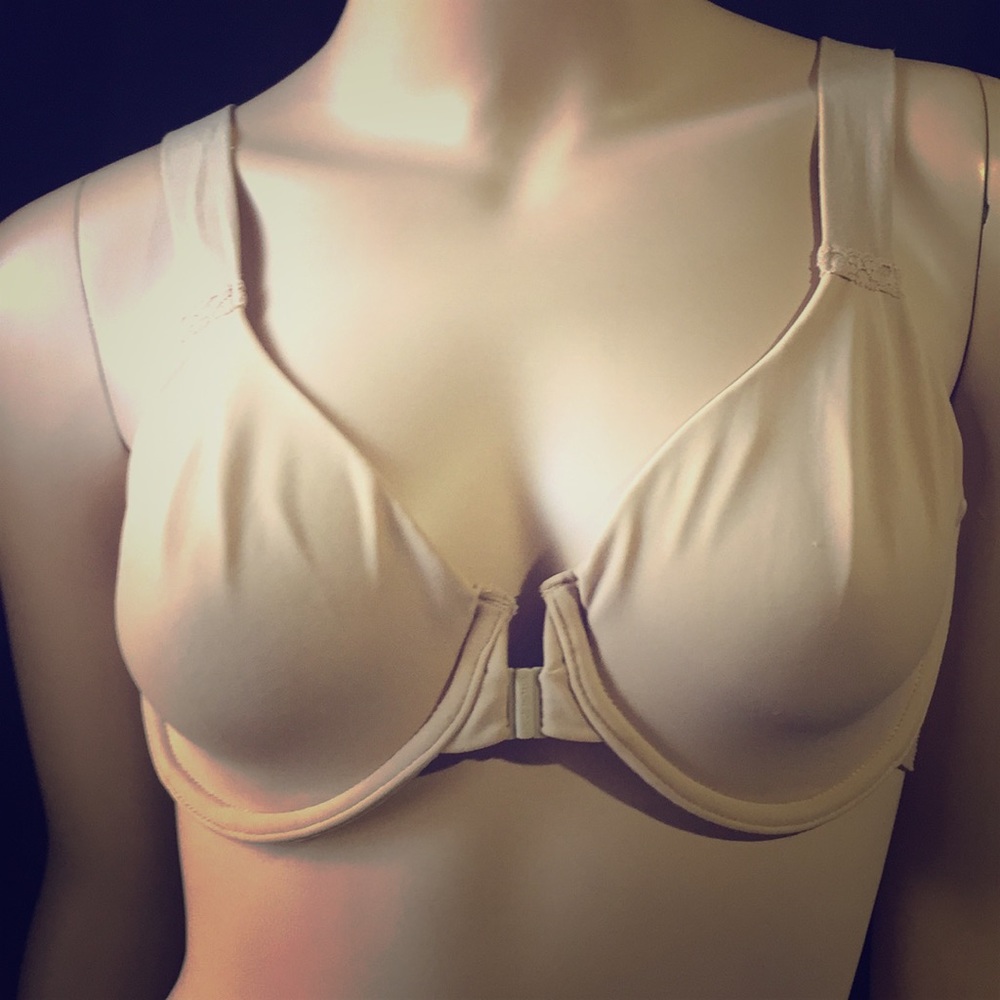 SPANX Bra-llelujah! 34D Nude Bra front Snap
