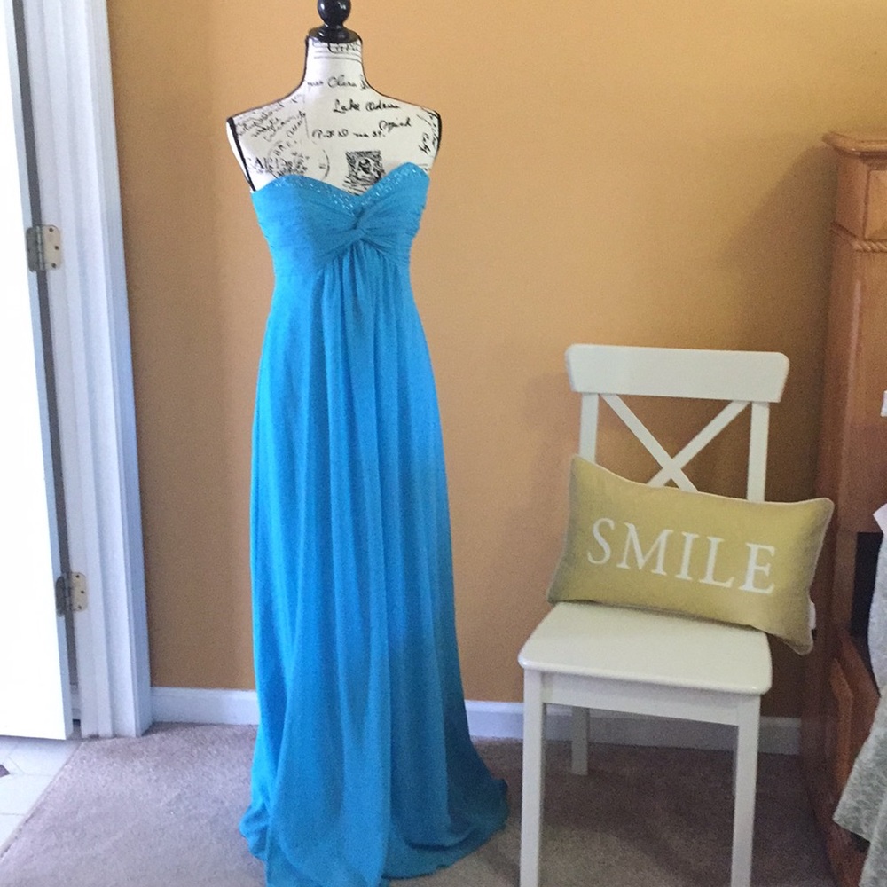 Strapless gown
