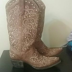 LANE BOOTS SIZE 7 1/2