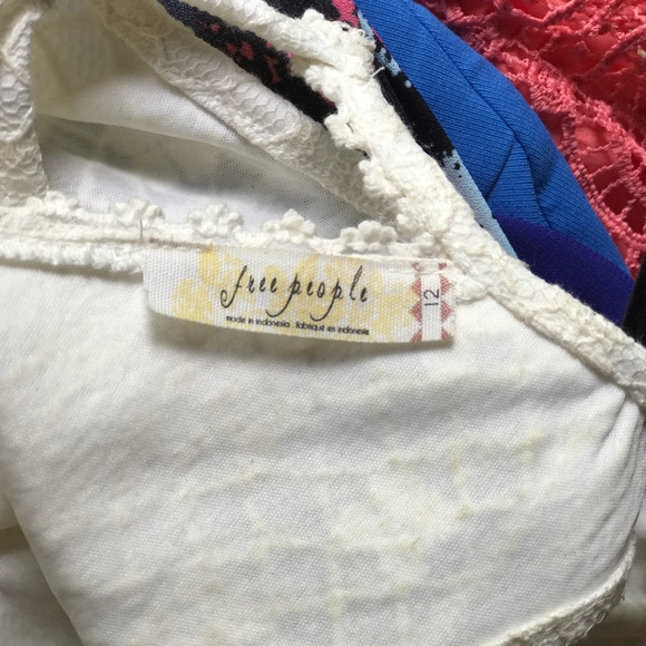 FREE PEOPLE White Cotton-blend Dress, Size 12 - Picture 4 of 4