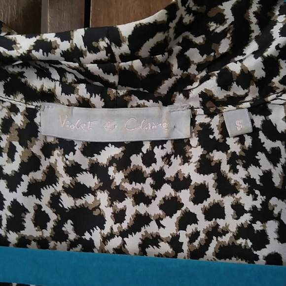 4/$30 Violet & Clair Satin Blouse - Picture 4 of 4