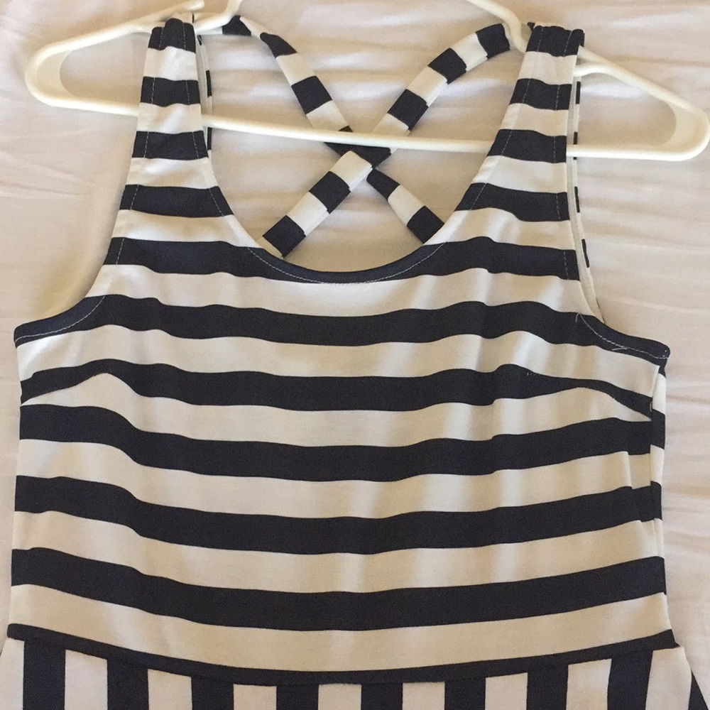 Stripped blue and white HM dress