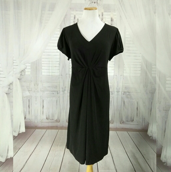 Duo Maternity Dresses & Skirts - V Neck Tie Back Maternity Dress Knee Length