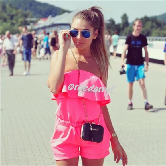 2/$35 Petite XL Strapless Play Suit Romper - Picture 2 of 5