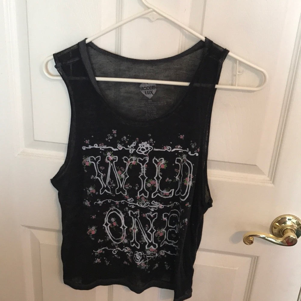 Wild One loose crop/tank top