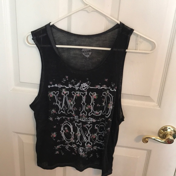 Wild One loose crop/tank top - Picture 1 of 1