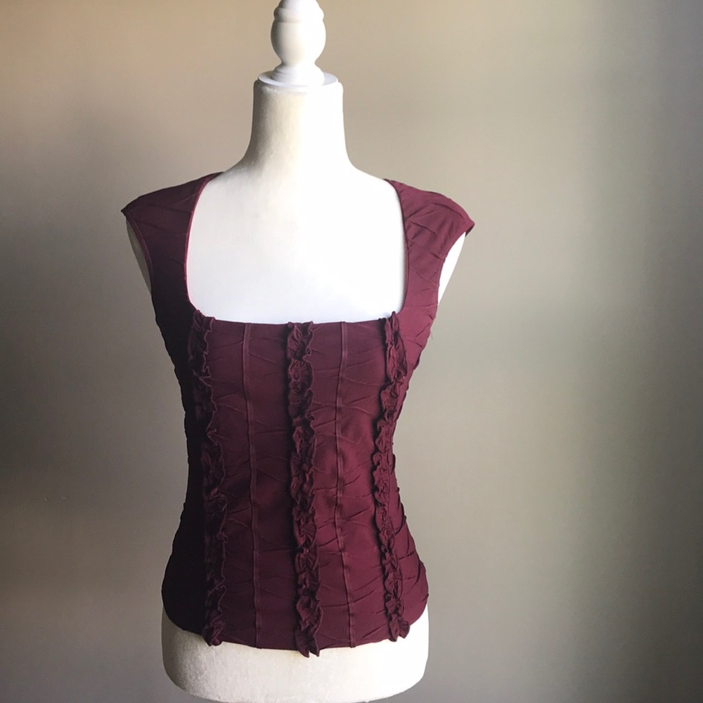 XOXO Burgundy top