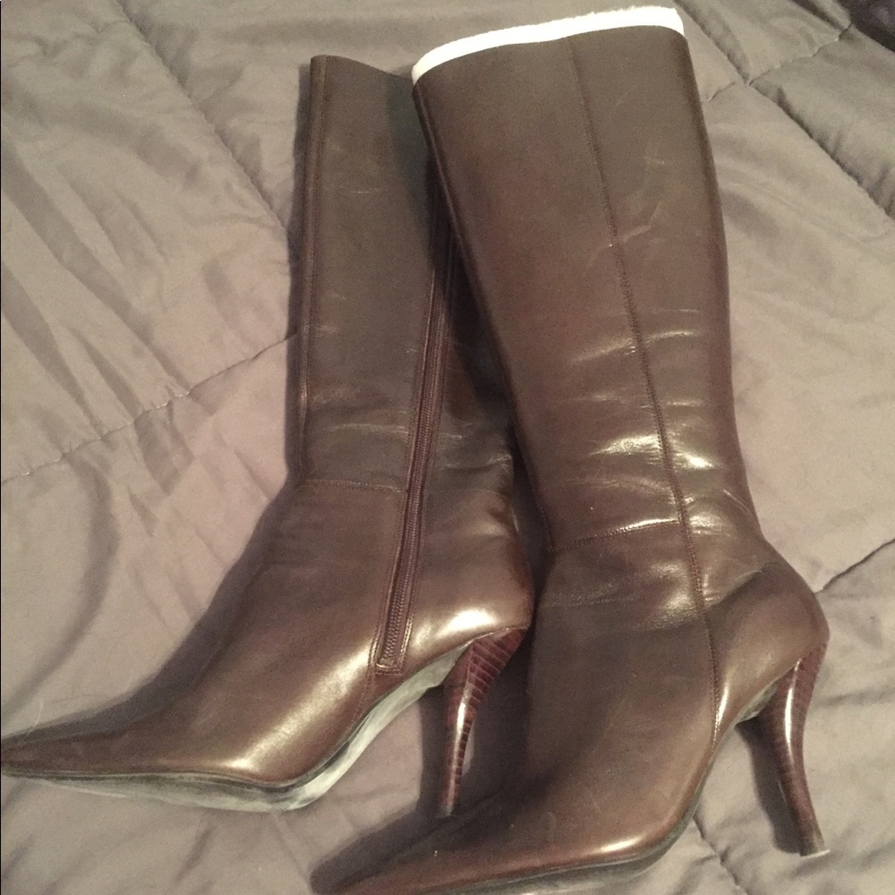 Dark brown Leather Boots