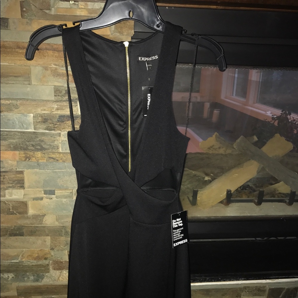 NWT Black cut-out dress from Express