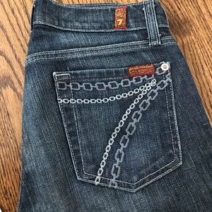 For all Mankind denim. Size 24. Dojo wide leg.