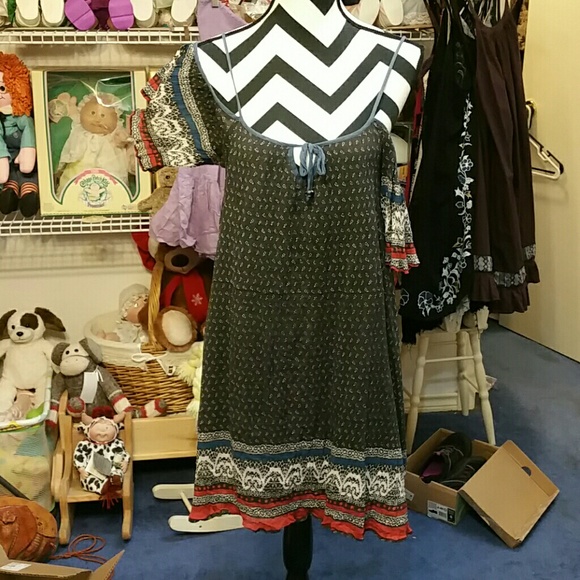 ***SOLD***Free people cold shoulder dress xsmall - Picture 3 of 8