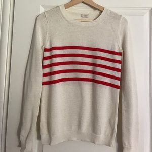 J. Crew Factory Drop-striped Teddie Sweater