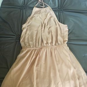 Heather Halter Mumu Maxi Dress- Dusty Pink