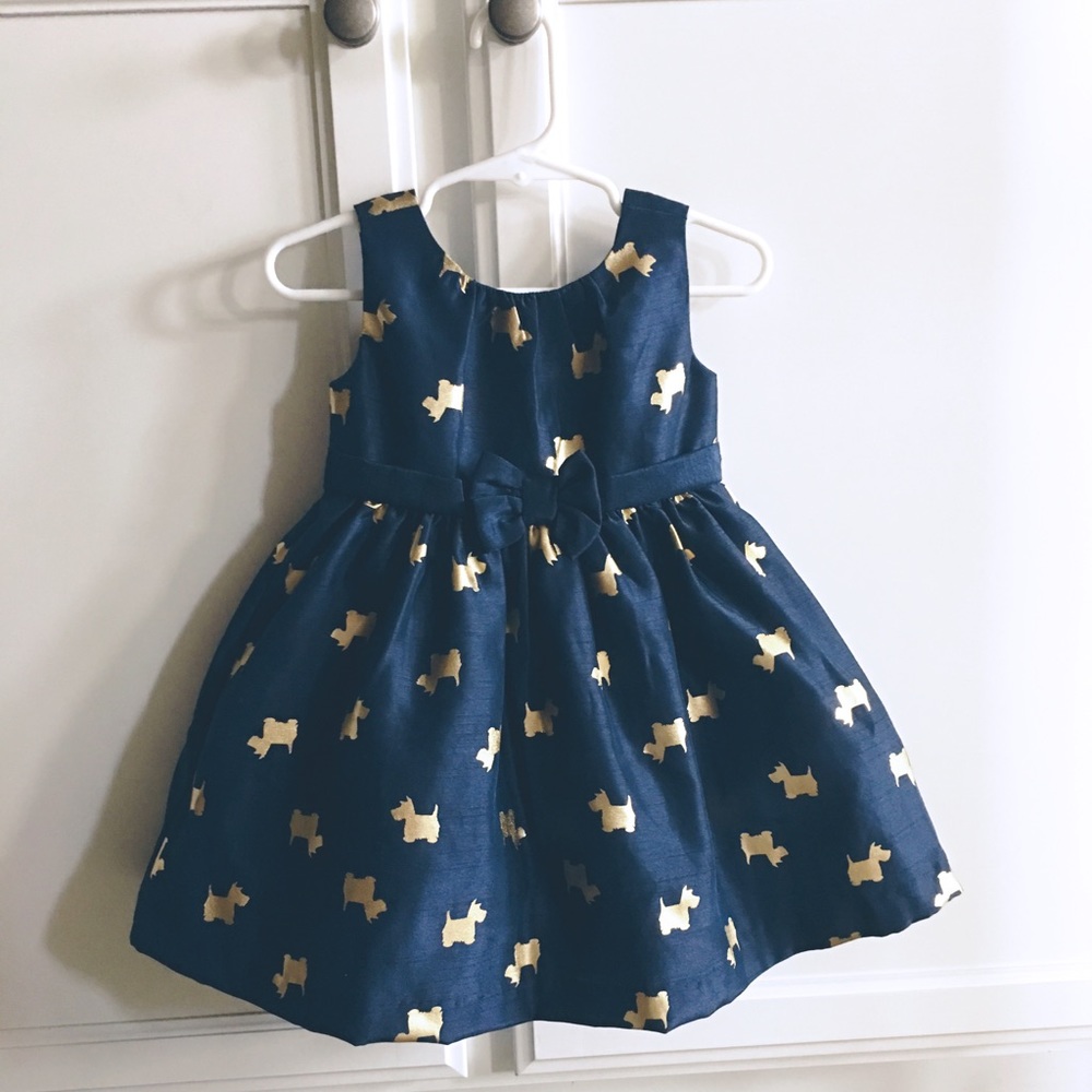 Cute Navy Dress size 12-18 months - NWT