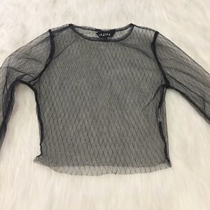 Nasty Gal mesh crop top
