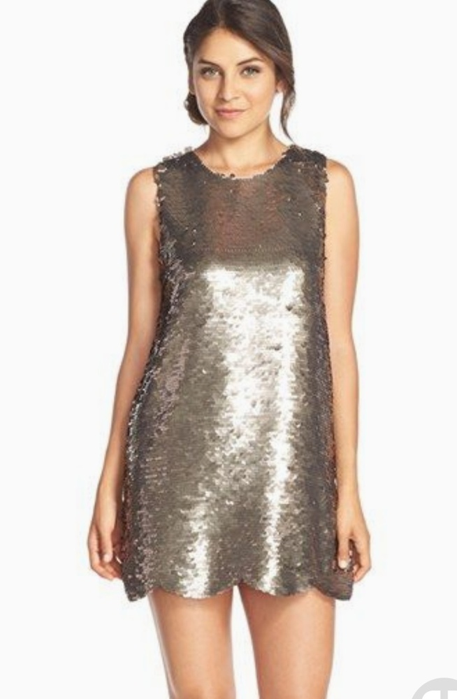 Anthropologie Sequin shift XS