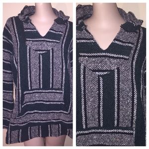 Vintage Frank's Mexican hoodie Jacket  Gray Sz S