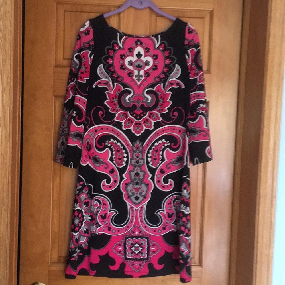 Boho geometric shift dress
