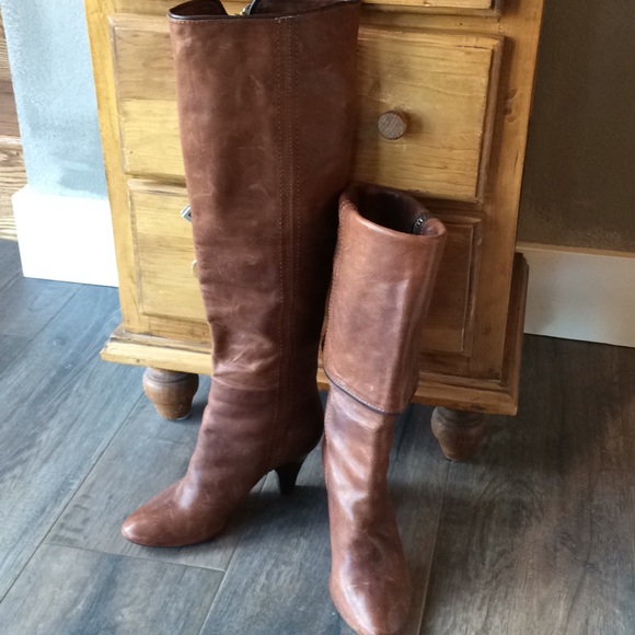 20" OTK Frye Dannika  piped cuffed boots NWTs - Picture 1 of 8