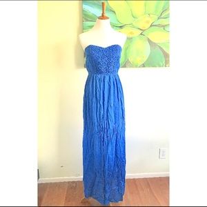 Kiki Larue flying high tube top maxi dress L