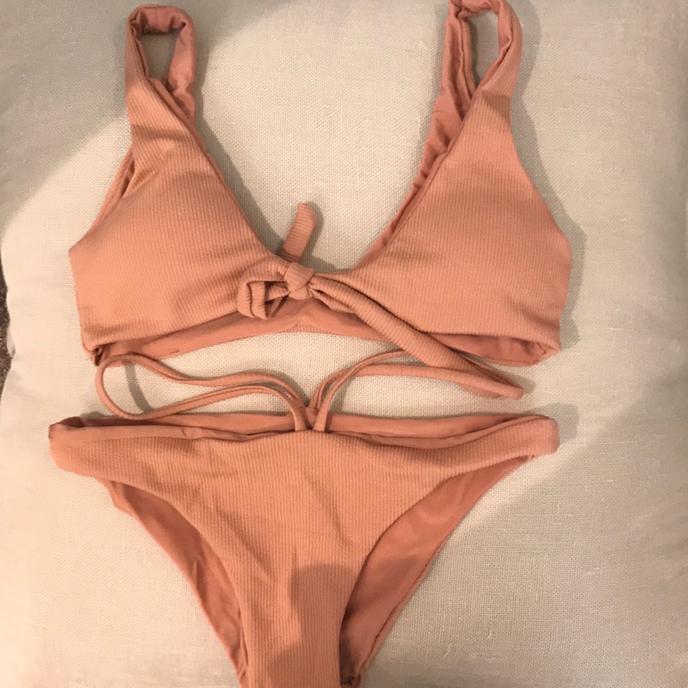 Beige swimsuit