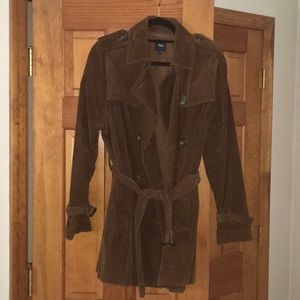 Corduroy Brown Trench Coat