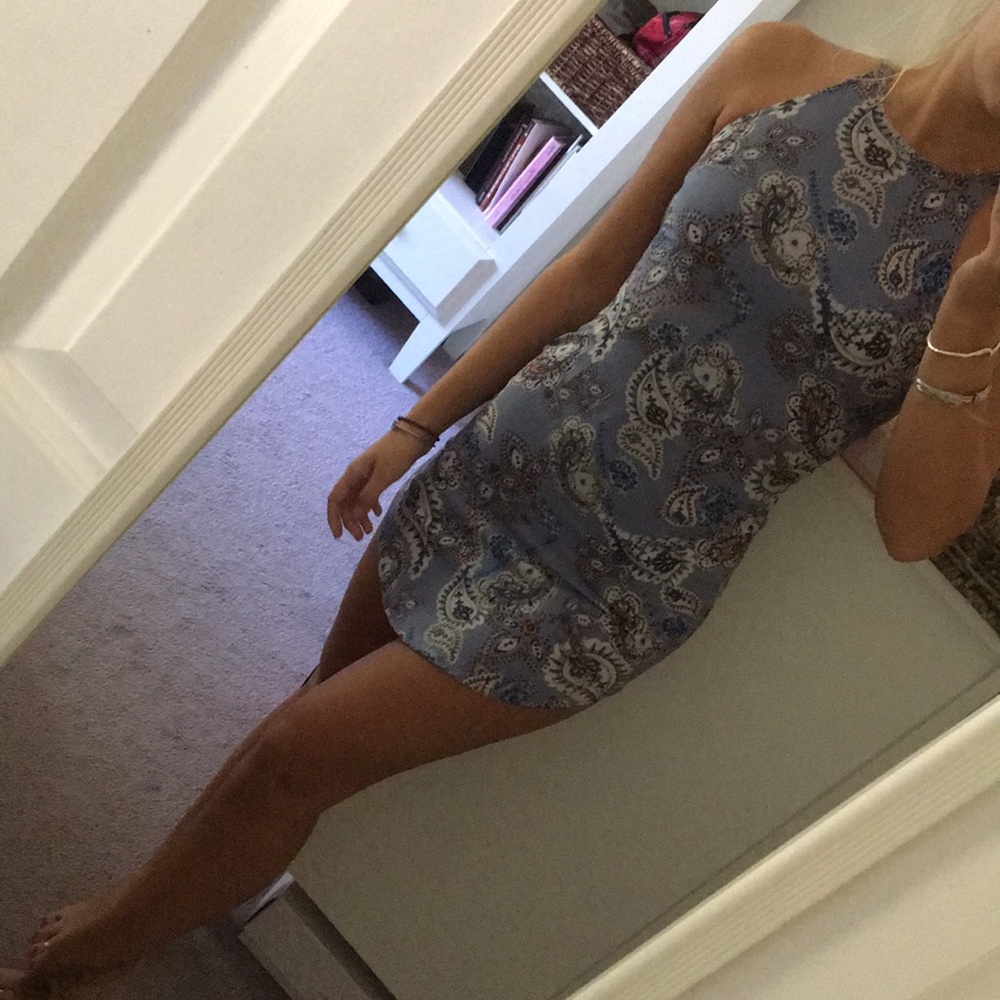 Periwinkle Paisley Dress