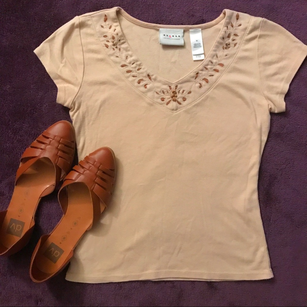 Axcess by Liz Claiborne Beaded top