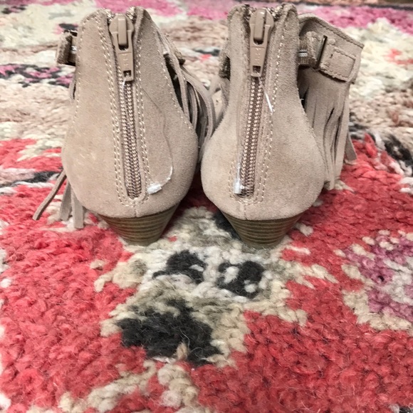 Minnetonka Suede Fringe Wedge Sandals - Picture 8 of 8