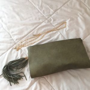 Large Tassel Clutch Purse