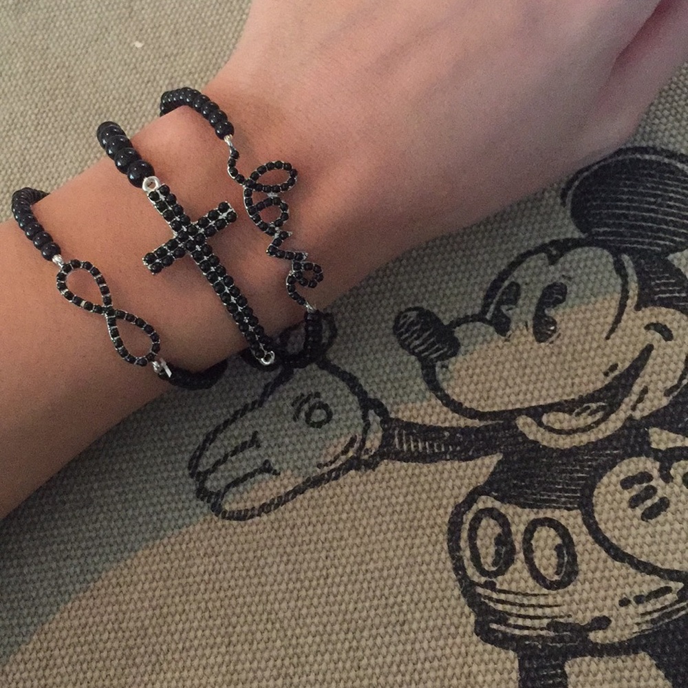 GREAT GIFT IDEA - Black Love Beaded bracelets