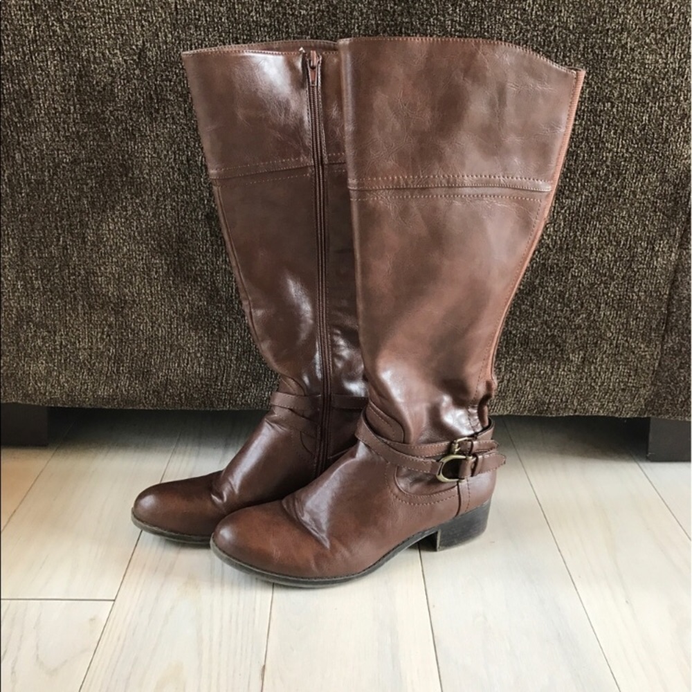 RePosh brown leather riding boots