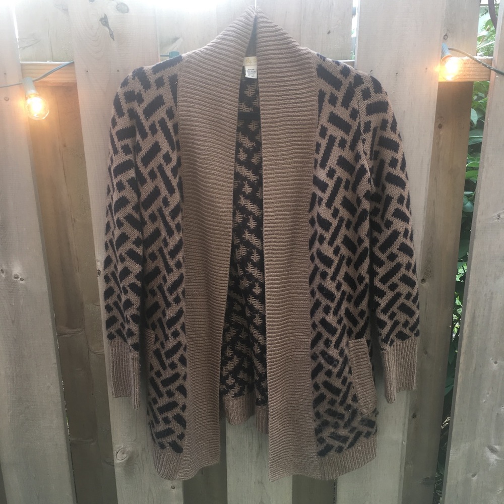 Women's Long Sleeve Patterned Cardigan Sz S