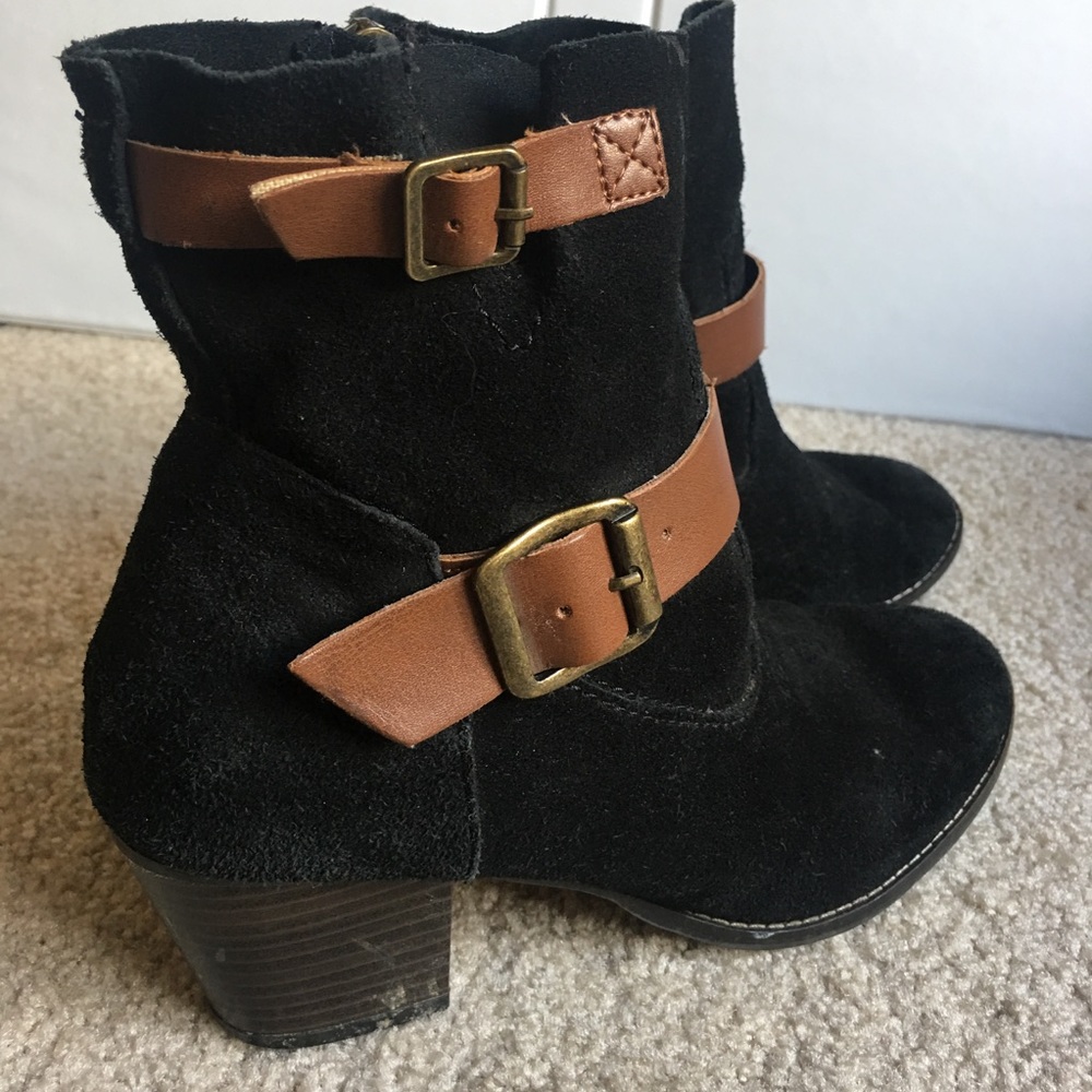 Dolce Vita Black Suede Booties - 7.5