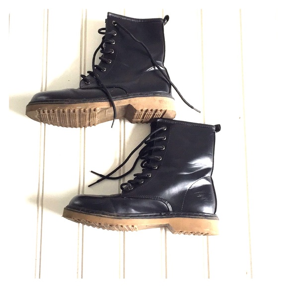 Shoes - Black Combat Boots
