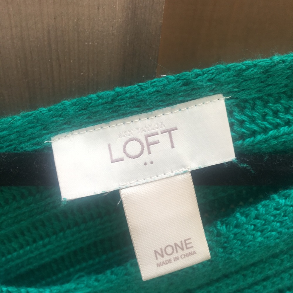 Ann Taylor Loft Green Shawl OS - Picture 2 of 4