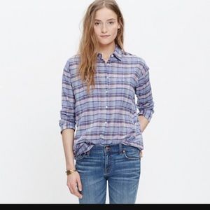 Madewell shrunken trapeze shirt