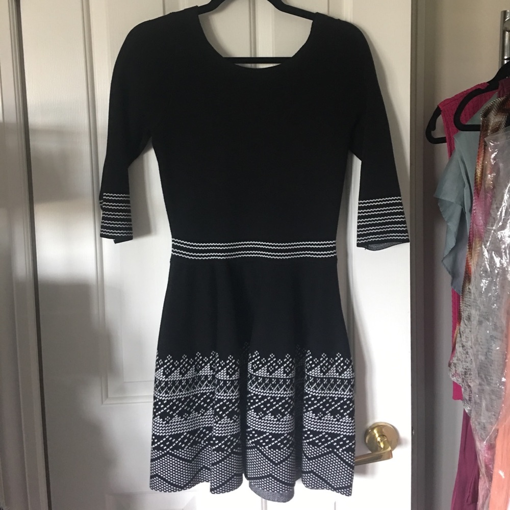 Maje sweater low back stretch dress
