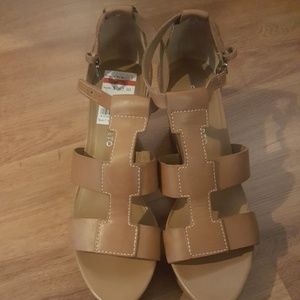 Franco Sarto nude wedge