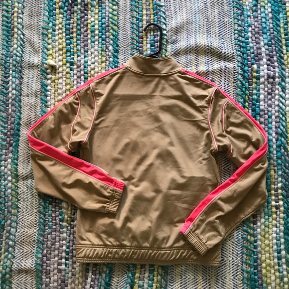 Original Puma Track Jacket Tan/Pink Size M - Picture 3 of 7