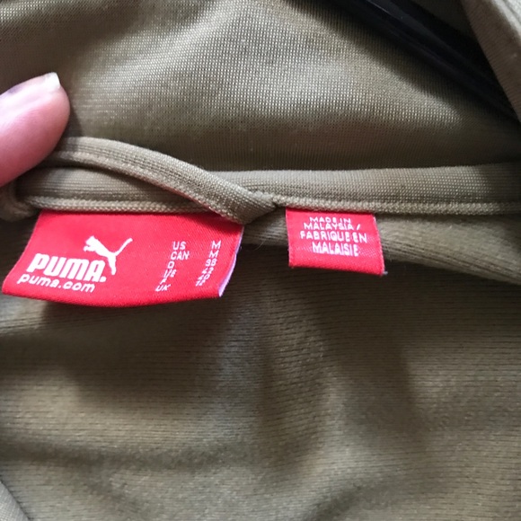 Original Puma Track Jacket Tan/Pink Size M - Picture 4 of 7