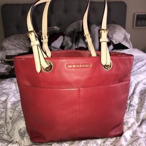 Michael Kors red leather purse