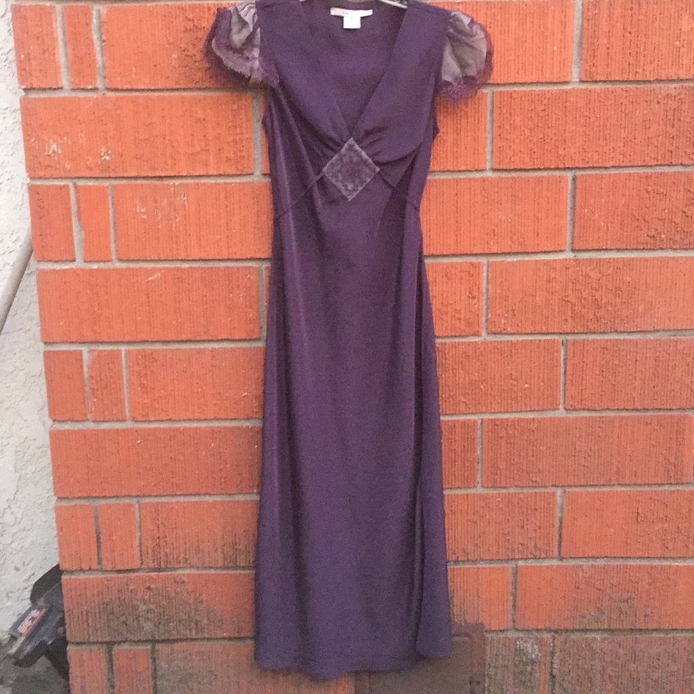 Free People beautiful dark/royal purple dress - Picture 2 of 7