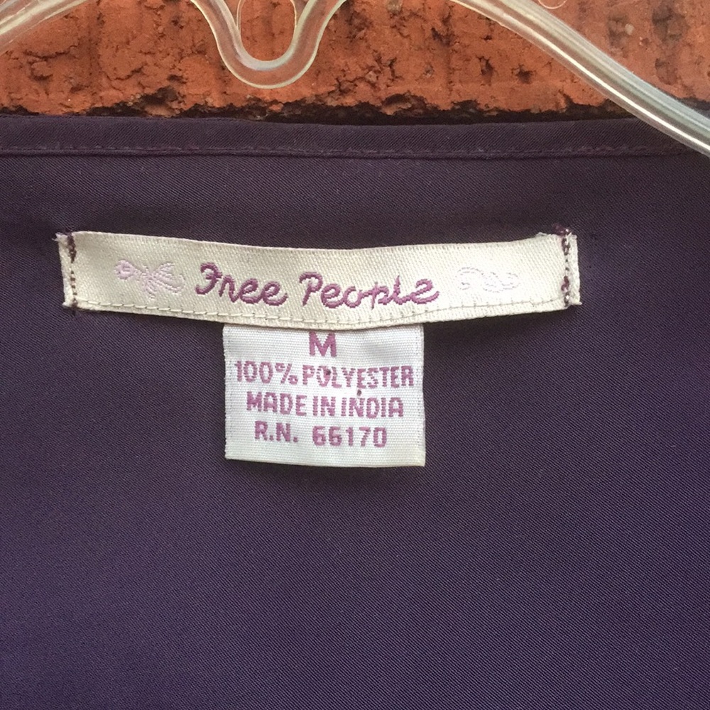 Free People beautiful dark/royal purple dress - Picture 7 of 7