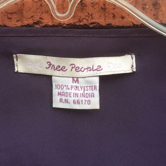 Free People beautiful dark/royal purple dress - Picture 7 of 7