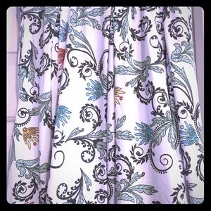 LuLaRoe Madison skirt floral scrolls