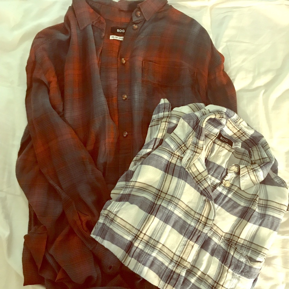Two plaid tunics