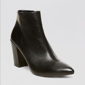 Black Leather Booties