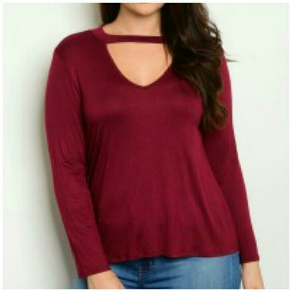 Wild Plum Tops - ➕ "Lynn" Cut Out Top